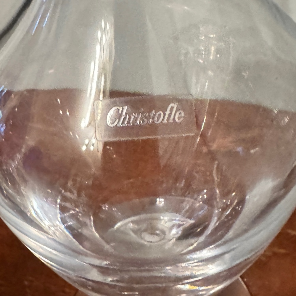 Christofle Crystal Albi Wine Carafe NWT